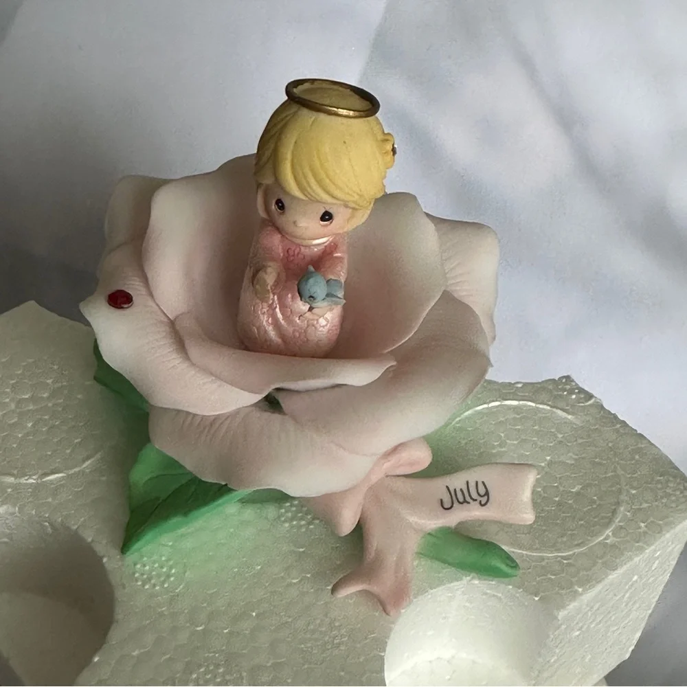 Precious Moments July Monthly Blossoms Figurine